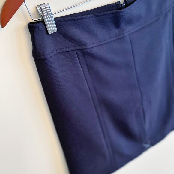 LOFT corduroy pencil 
skirt dark navy size 4 NEW - Picture 8 of 12